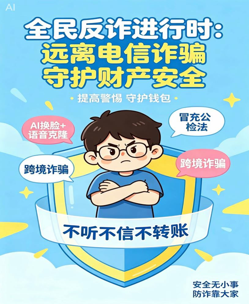 全民反诈进行时：远离电信诈骗 守护财产安全